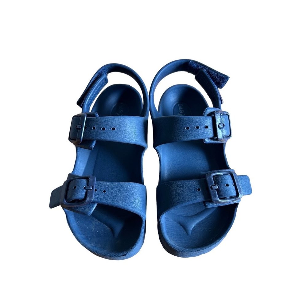 Cat and Jack Navy Toddler Ade Slip-On Footbed Sandals Size 11